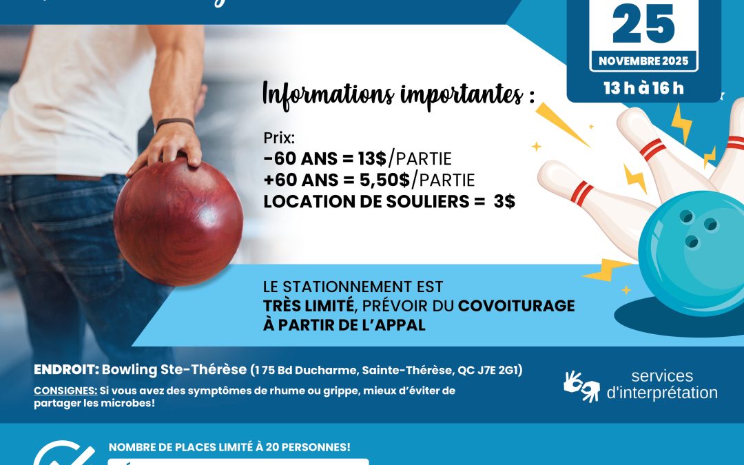 Bowling – 25 novembre 2025