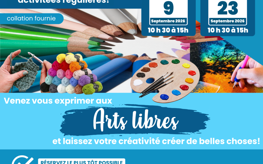 Les Arts libres – 9 septembre 2026